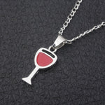 red Wine&Cup Love Necklaces