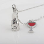 red Wine&Cup Love Necklaces