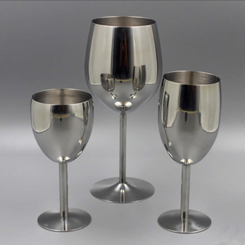 Stainless Steel Classical Wine Glasses