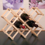 KECTTIO Wooden Red Wine Rack 3/6/10 Bottle Mount Holder Exhibition Organizer Hot Sale