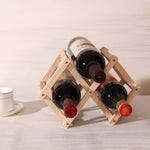 Folding Wooden Red Wine Holder