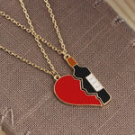 Wine Bottle with Red Love Heart Pendant