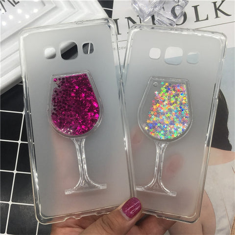 Wine Glass Quicksand Sand Phone Case