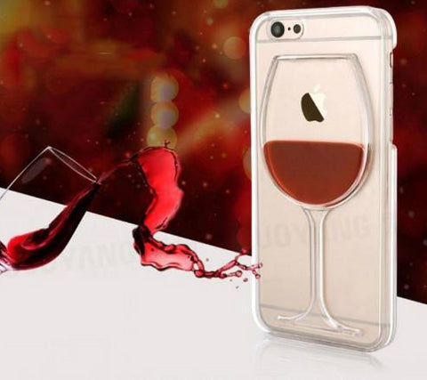 Transparent Red Wine Phone Case