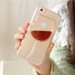 Transparent Red Wine Phone Case