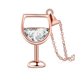 Wine Lover Glass Pendant