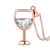 Wine Lover Glass Pendant