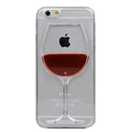 Wine Glass Transparent Protective Case for iPhone